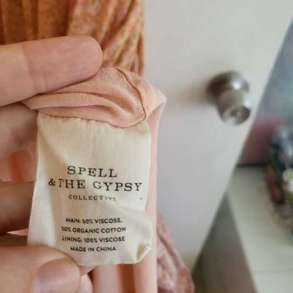 Spell Rae Gown in Peach EUC S - Picture 8 of 9